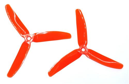 Kingkong 5040 3-Blade Red Propellers CW CCW 1 Pair for FPV Racer [1067875-r]